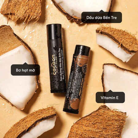 Son Dưỡng Cocoon Dầu Dừa Bến Tre (Ben Tre Coconut Lip Balm) 2x5g