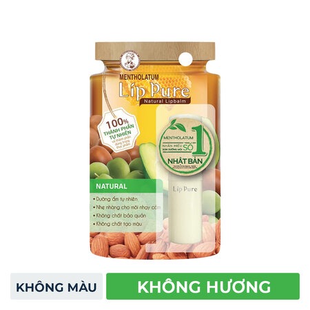Son Dưỡng Lipice Lip Pure Không Màu (Natural Lipbalm) Không Mùi