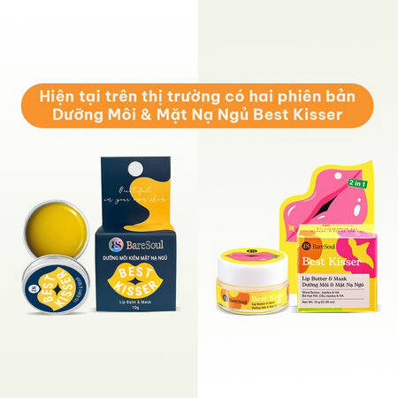 Mặt Nạ Ngủ Kiêm Son Dưỡng Môi BareSoul Không Màu (Best Kisser Lip Balm & Mask)