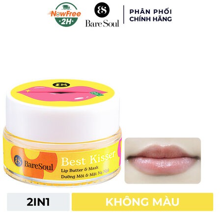 Mặt Nạ Ngủ Kiêm Son Dưỡng Môi BareSoul Không Màu (Best Kisser Lip Balm & Mask)