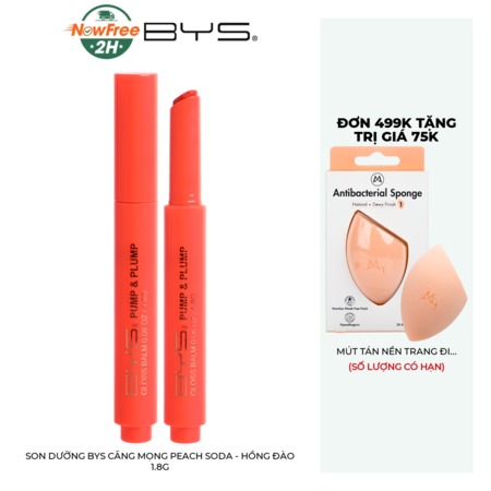 Son Dưỡng BYS Căng Mọng (Pump & Plump Gloss Balm) Hồng Đào