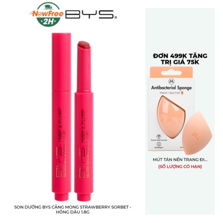 Son Dưỡng BYS Căng Mọng (Pump & Plump Gloss Balm) Hồng Đào