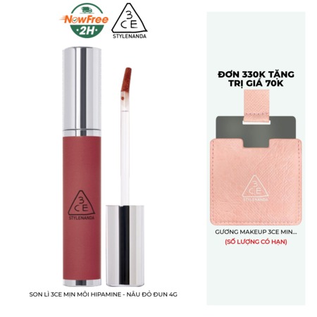 Son Lì 3CE Mịn Môi (Hazy Lip Clay) Whip Red