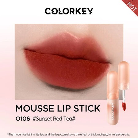 on Môi Colorkey Nhung Mờ (Mousse Lip Mud Matte) R608