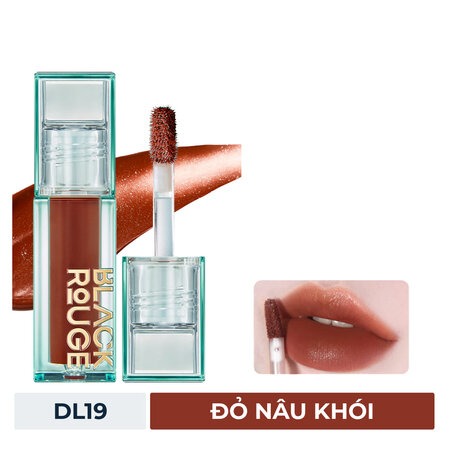 Son Tint Black Rouge (Double Layer Over Velvet Ver 3 - Jewelry) DL19 Cognac Dia - Đỏ Nâu Khói 4.1g