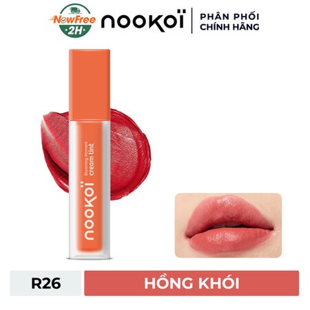 Son Kem Lì Nookoi Mềm Mịn (Blooming Moment Cream Tint ) R21 Poppy Hi
