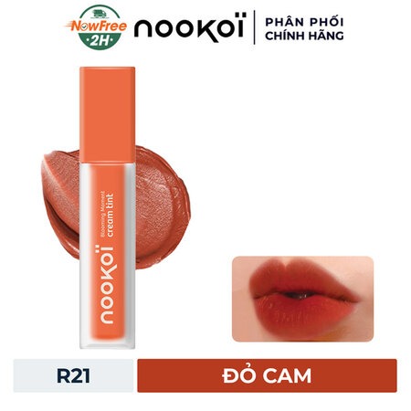Son Kem Lì Nookoi Mềm Mịn (Blooming Moment Cream Tint ) R21 Poppy Hi