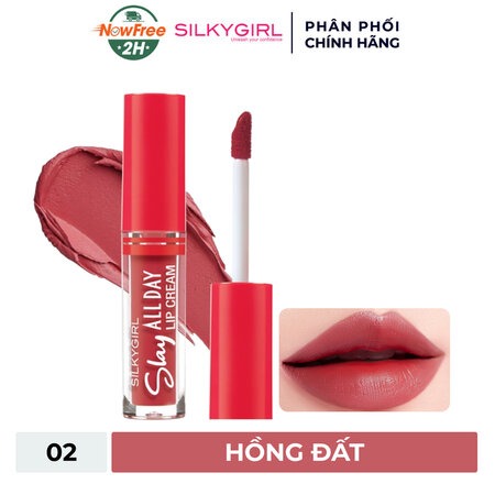 Son Kem Lì Silkygirl Lâu Trôi (Slay All Day Lip Cream) 02
