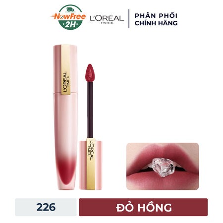 Son Kem L'Oreal Mịn Lì Nhẹ Môi (Chiffon Signature Matte Liquid Lipstick) 227 I Let Go