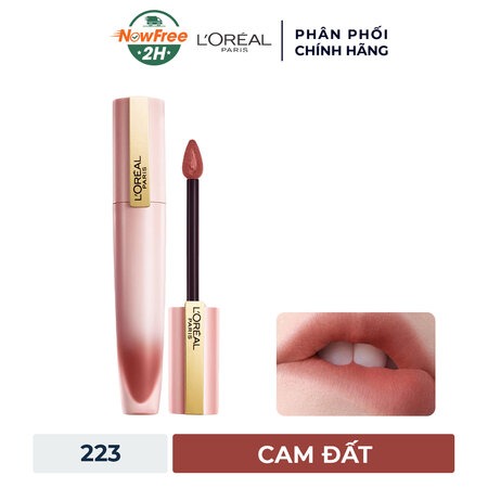 Son Kem L'Oreal Mịn Lì Nhẹ Môi (Chiffon Signature Matte Liquid Lipstick) 227 I Let Go