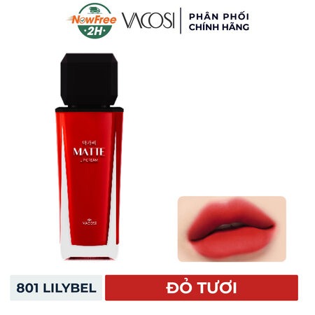 Son Kem Vacosi Mịn Lì (Matte Lip Cream) 801 Lilybel