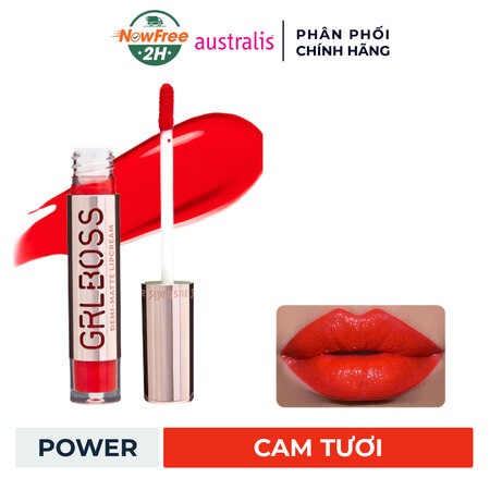 Son Kem Bán Lì Australis (GRL Boss Demi Matte Lip Cream) Unlimited