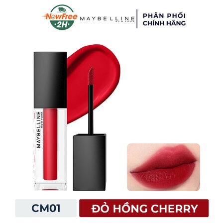 Son Kem Maybelline Mịn Lì Như Nhung (Sensational Cushion Mattes ) CM01 The Devil Wears Red