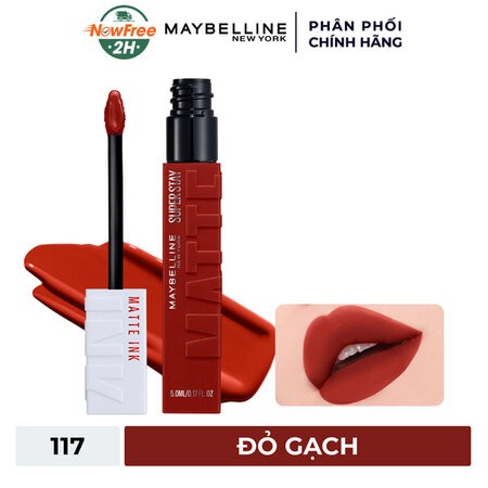Son Kem Lì Maybelline 16h Lâu Trôi (Super Stay Matte Ink Lipstick (City Edition)) 118 Dancer