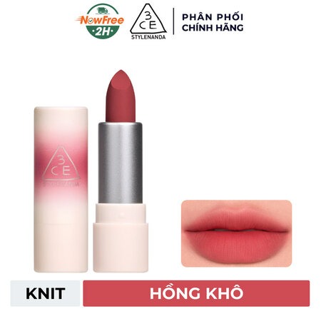 Son Thỏi 3CE Mềm Môi (Cashmere Hug Lipstick) 07 Knit