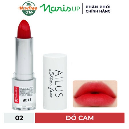 Son Lì Naris Ailus Mịn Môi (Stress Free Lipstick ) 02 Be Confident