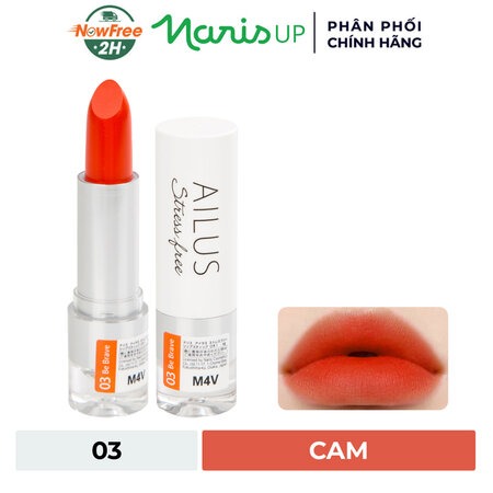 Son Lì Naris Ailus Mịn Môi (Stress Free Lipstick ) 02 Be Confident