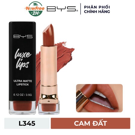 Son Thỏi Lì BYS Mịn Môi (Luxe Lips Ultra Matte Lipstick) Hồng đất