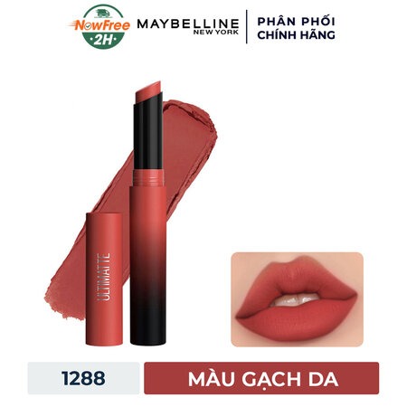 Son Lì Maybelline Mịn Môi Siêu Nhẹ (Color Sensational Ultimatte) 1288 More Brick