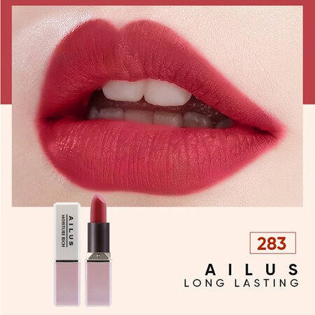 Son Thỏi Naris Cosmetic Giàu Ẩm (Ailus Smooth Lipstick Moisture Rich ) 283 Red Beige