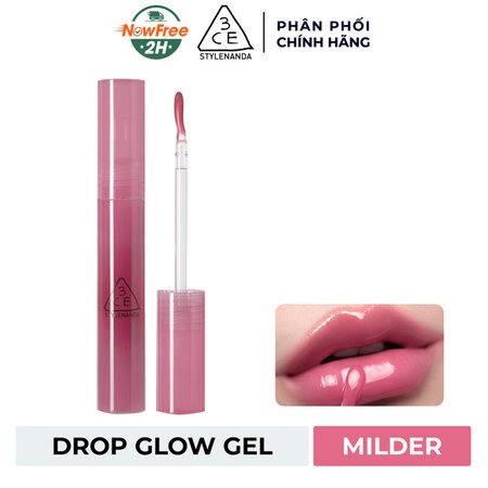 Son Bóng 3CE Dạng Gel (Drop Glow Gel) Calming