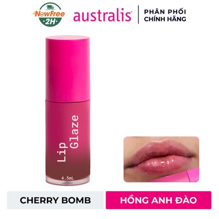 Son Bóng Australis Lip Glaze (Lip Glaze) Cherry Bomb
