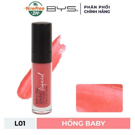 Son Bóng BYS Dưỡng Môi (Shine Lip Stain) Cánh Hồng Khô