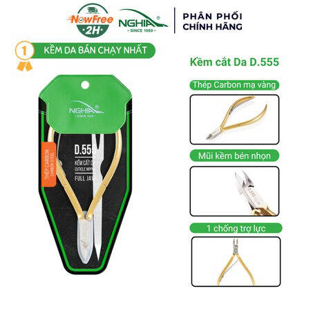 Kềm Cắt Da Kềm Nghĩa Thép Chuyên Dụng Mạ Vàng 24K