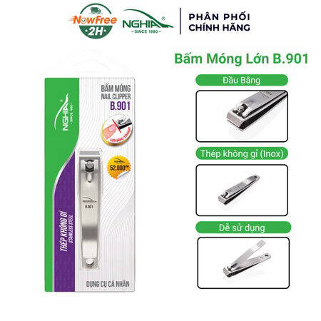 Bấm Móng Tay Kềm Nghĩa Thép Không Gỉ Lưỡi Cong Loại Nhỏ B.902