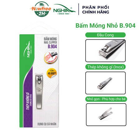 Bấm Móng Tay Kềm Nghĩa Thép Không Gỉ Lưỡi Cong Loại Nhỏ B.902