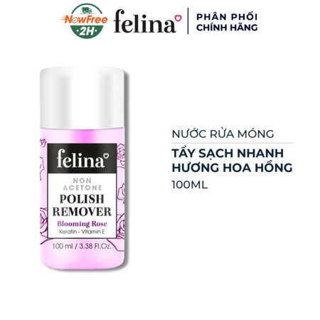 Nước Rửa Móng Felina Cao Cấp (Nonacetone Remover) Hoa Hồng