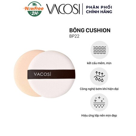 Bông Phấn Cushion Vacosi (Air Fitting Cushion Puff)