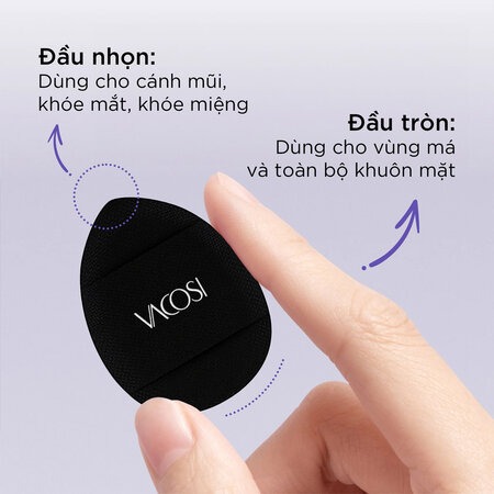 Bông Cushion Vacosi Xỏ Ngón Mini (Top Finger Cushion) 5 Cái