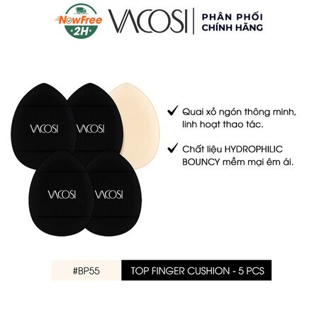 Bông Cushion Vacosi Xỏ Ngón Mini (Top Finger Cushion) 5 Cái