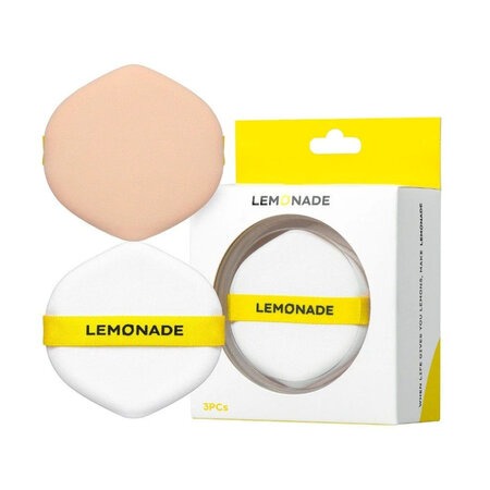 Bộ 3 Bông Phấn Lemonade Tán Kem Nền (Cushion Puff Set) Bộ 3 Bông Phấn Lemonade Tán Kem Nền