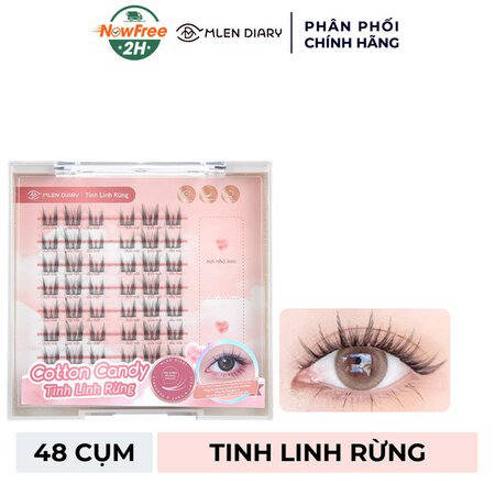 Lông Mi Giả Mlen Diary Cotton Candy Xanh