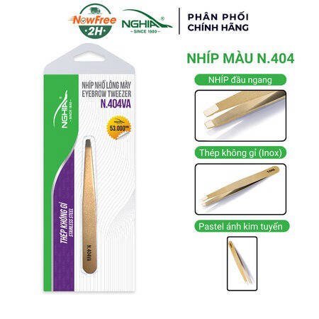 Nhíp Đầu Ngang Kềm Nghĩa Thép Không Gỉ Bạc