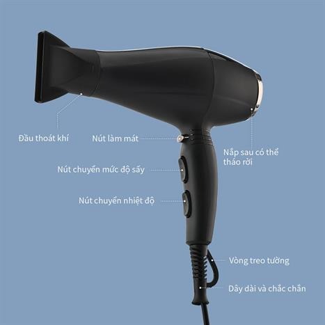 Máy sấy tóc Lock&Lock ENA146BLK