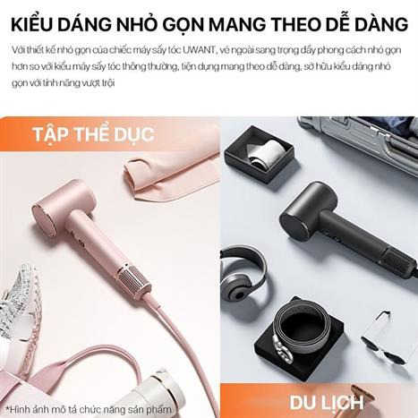 Máy sấy tóc tốc độ cao Uwant H100 Xanh Lá