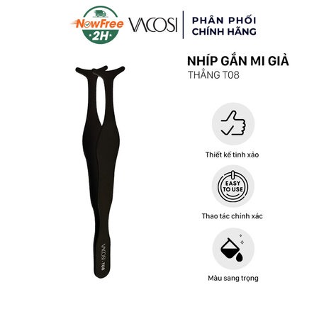 Nhíp Gắn Mi Giả Vacosi (Eyelash Tweezers) Đen