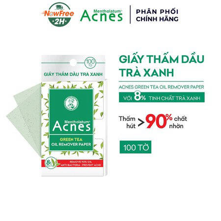 Giấy Thấm Dầu Acnes (Oil Remover Paper) Trà Xanh