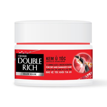 Kem Ủ Tóc Double Rich (Hair Mask Extra Damage) Vàng