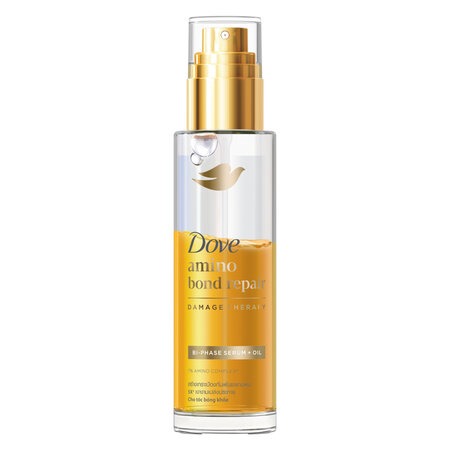 Serum Dưỡng Tóc Dove 2 Trong 1 Cho Tóc Bóng Mượt (Amino Bond Repair Bi-phase Serum + Oil) 77ml