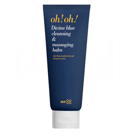 Sáp Tẩy Trang oh!oh! Hỗ Trợ Làm Sạch, Ngừa Lão Hóa Da (Divine Blue Cleansing & Massaging Balm with Melia Azadirachta Leaf & Flower Extract)