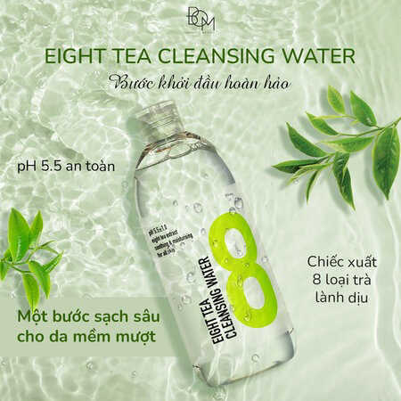 Nước Tẩy Trang B.O.M Từ 8 Loại Trà Làm Sạch Da (Eight Tea Cleansing Water) 2x500ml