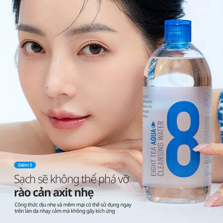 Nước Tẩy Trang B.O.M Từ 8 Loại Trà Cấp Ẩm Da (Eight Tea Aqua Cleansing Water) 500ml