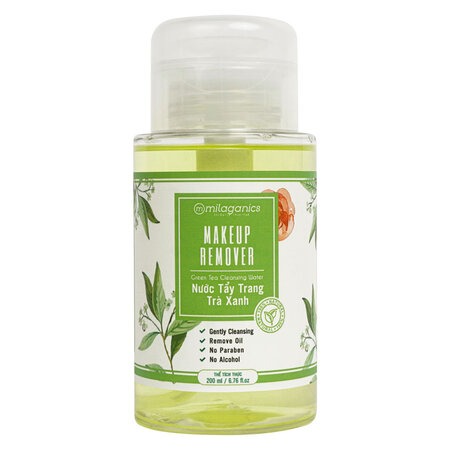 Nước Tẩy Trang Milaganics Trà Xanh Cho Da Dầu Mụn 200ml