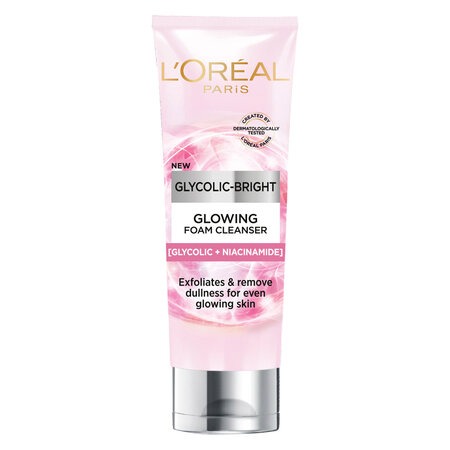 Sữa Rửa Mặt L'Oreal Glycolic Bright Sáng Da (Glowing Foam Cleanser [Glycolic+ Niacinamide])