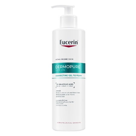Gel Rửa Mặt Eucerin Cho Da Mụn (Dermopure Clinical Correcting Gel To Foam) 150ml