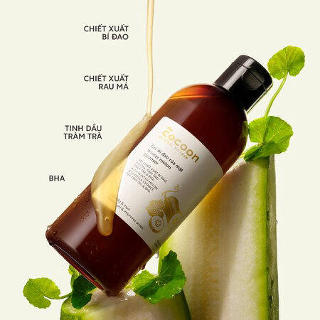 Gel Rửa Mặt Cocoon Bí Đao Giúp Giảm Dầu & Mụn (Winter Melon Cleanser) 140ml